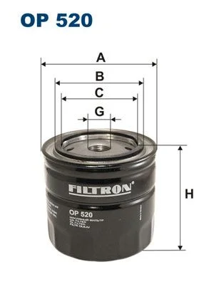 Filtro de Óleo FILTRON OP 520