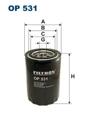 Filtro de Óleo FILTRON OP 531