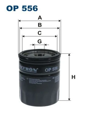 Oil Filter, turbocharger FILTRON OP 556