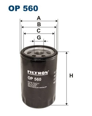Filtro de Óleo FILTRON OP 560