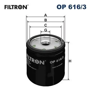 Filtro de Óleo FILTRON OP 616/3