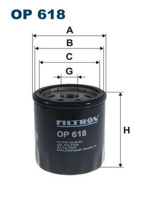 Filtro de Óleo FILTRON OP 618