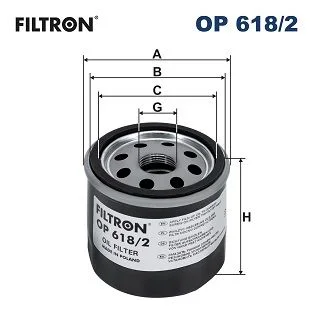 Filtro de Óleo FILTRON OP 618/2