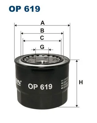 Filtro de Óleo FILTRON OP 619
