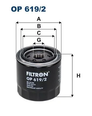 Filtro de Óleo FILTRON OP 619/2
