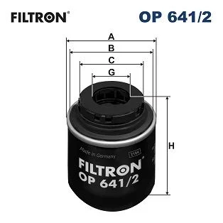Filtro de Óleo FILTRON OP 641/2