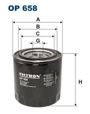 Filtro de Óleo FILTRON OP 658