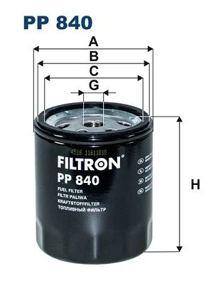 Fuel Filter FILTRON PP 840