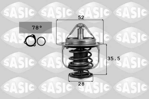Thermostat, coolant SASIC 9000075