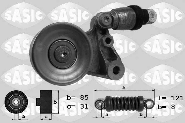 Belt Tensioner, V-ribbed belt SASIC 1626145