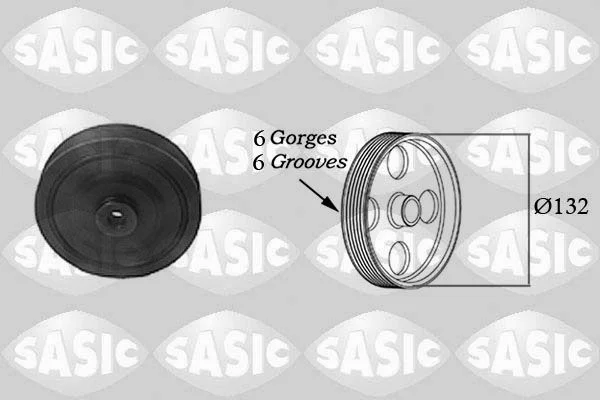 Belt Pulley, crankshaft SASIC 2154003