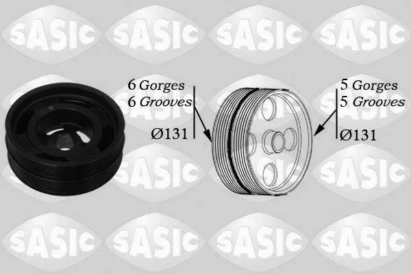 Belt Pulley, crankshaft SASIC 2156042