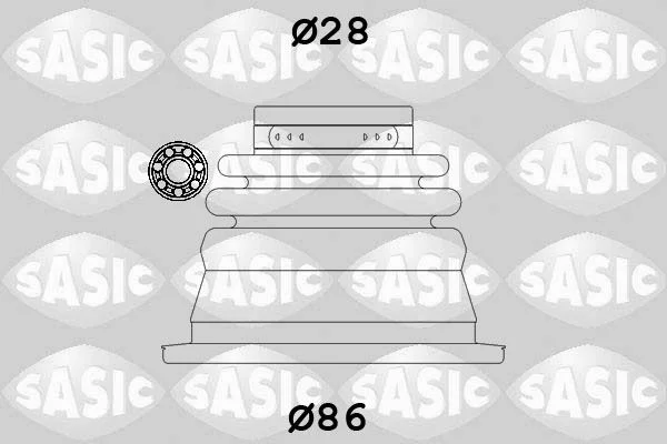 Kit de Fole, veio de transmissão SASIC 4003464