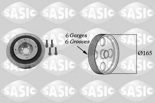 Belt Pulley, crankshaft SASIC 9001813