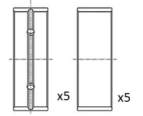 Rolamento da cambota FAI AutoParts BM1045-STD