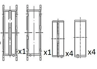 Rolamento da cambota FAI AutoParts BM1055-STD