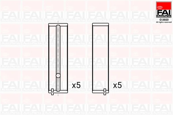 Rolamento da cambota FAI AutoParts BM1150-STD