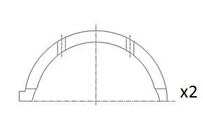Atraminis tarpiklis, alkūninis velenas FAI AutoParts BT3043-STD