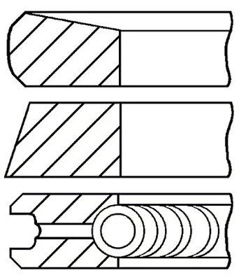 Stūmoklio žiedų komplektas FAI AutoParts PR20-000