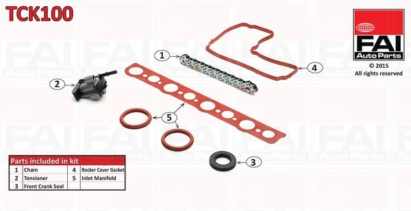 Paskirstymo grandinės komplektas FAI AutoParts TCK100