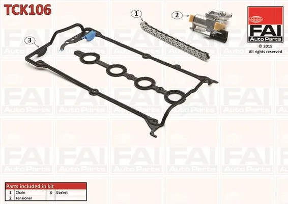 Kit de corrente de distribuição FAI AutoParts TCK106