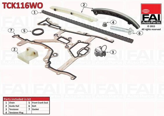 Timing Chain Kit FAI AutoParts TCK116WO