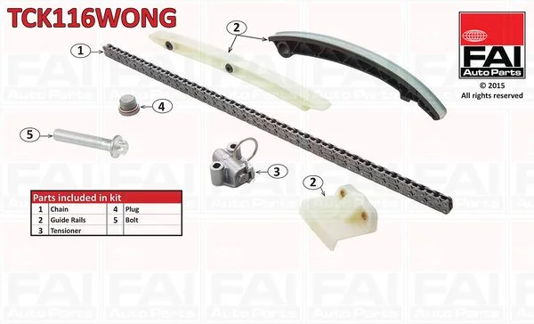 Timing Chain Kit FAI AutoParts TCK116WONG