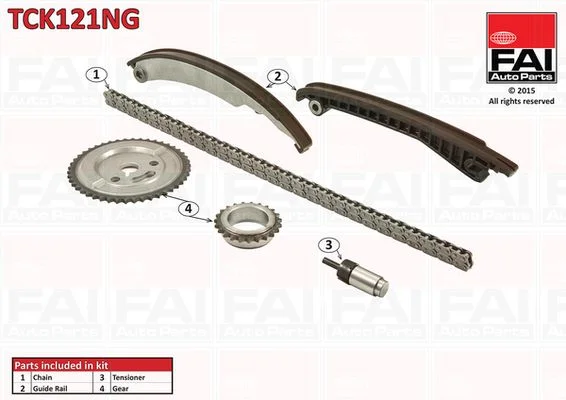 Kit de corrente de distribuição FAI AutoParts TCK121NG