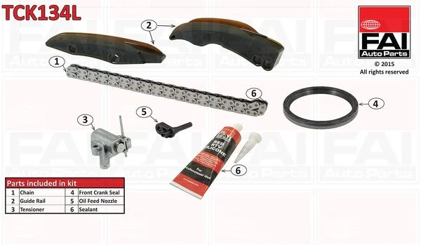 Kit de corrente de distribuição FAI AutoParts TCK134L