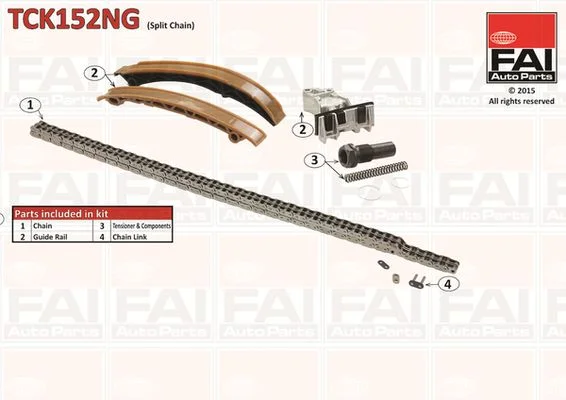 Kit de corrente de distribuição FAI AutoParts TCK152NG