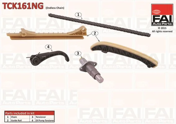 Kit de corrente de distribuição FAI AutoParts TCK161NG