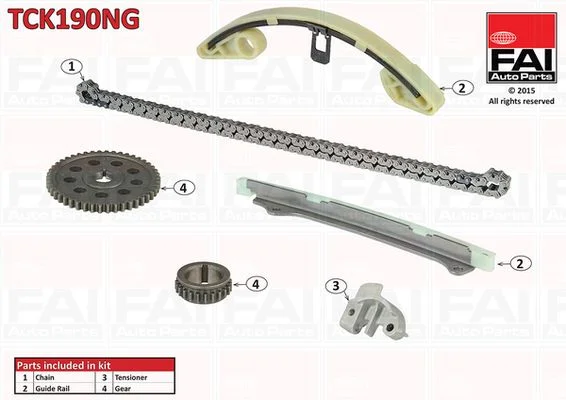 Kit de corrente de distribuição FAI AutoParts TCK190NG