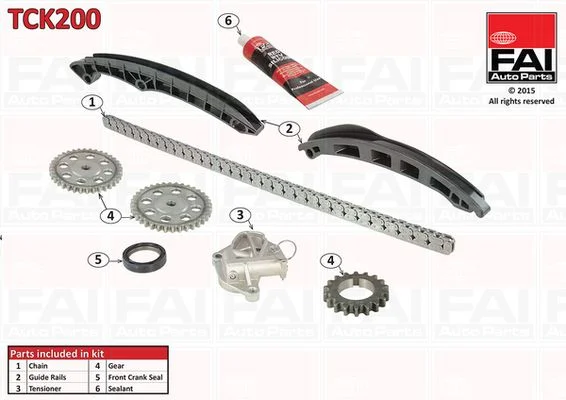 Kit de corrente de distribuição FAI AutoParts TCK200