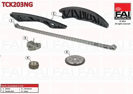 Kit de corrente de distribuição FAI AutoParts TCK203NG