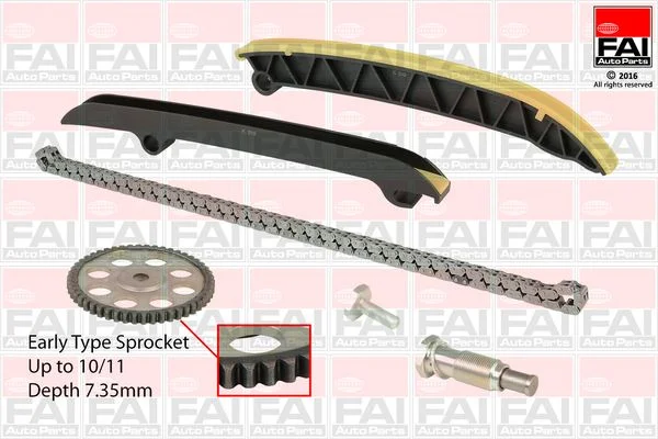 Kit de corrente de distribuição FAI AutoParts TCK208NG