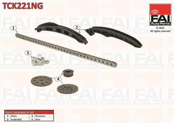 Kit de corrente de distribuição FAI AutoParts TCK221NG