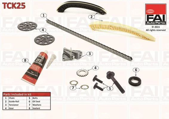 Kit de corrente de distribuição FAI AutoParts TCK25
