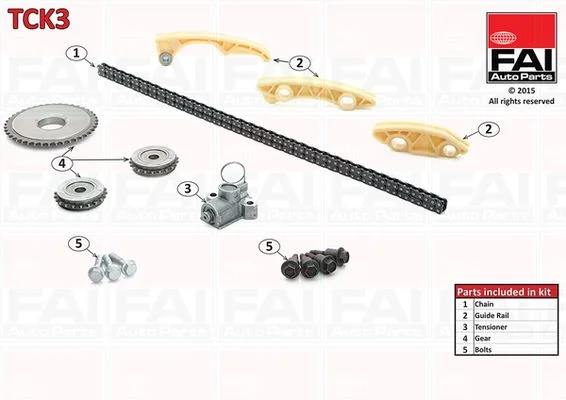 Kit de corrente de distribuição FAI AutoParts TCK3