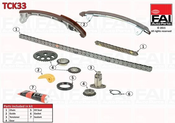 Kit de corrente de distribuição FAI AutoParts TCK33