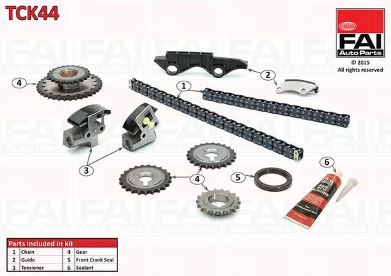 Kit de corrente de distribuição FAI AutoParts TCK44