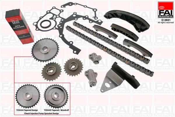 Paskirstymo grandinės komplektas FAI AutoParts TCK444