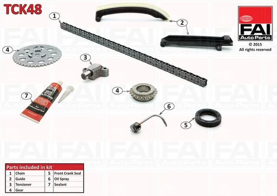 Kit de corrente de distribuição FAI AutoParts TCK48