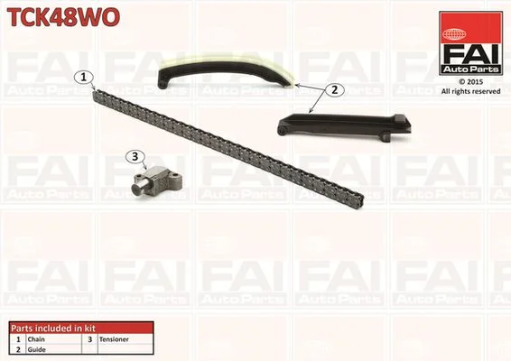 Kit de corrente de distribuição FAI AutoParts TCK48WO