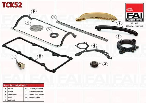 Kit de corrente de distribuição FAI AutoParts TCK52