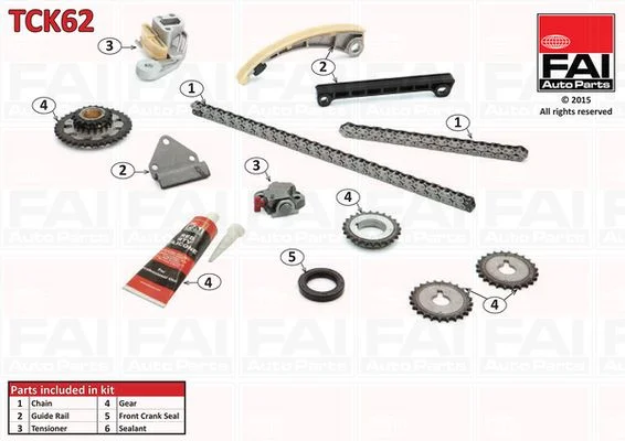 Timing Chain Kit FAI AutoParts TCK62