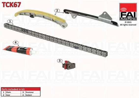 Kit de corrente de distribuição FAI AutoParts TCK67