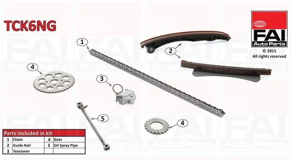 Kit de corrente de distribuição FAI AutoParts TCK6NG