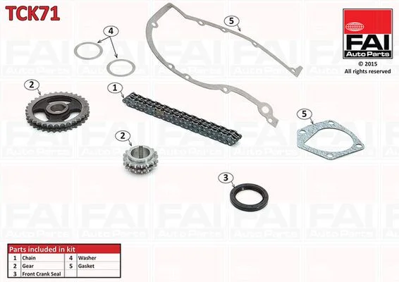 Timing Chain Kit FAI AutoParts TCK71
