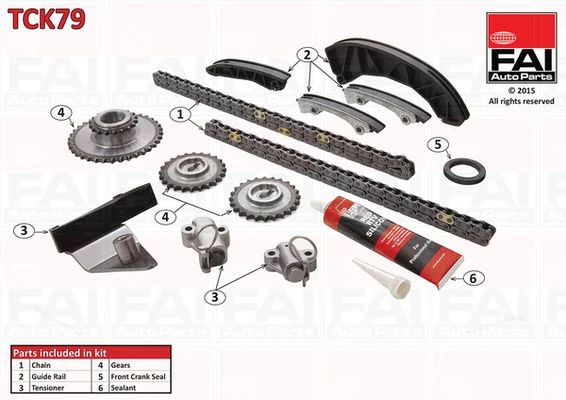 Kit de corrente de distribuição FAI AutoParts TCK79