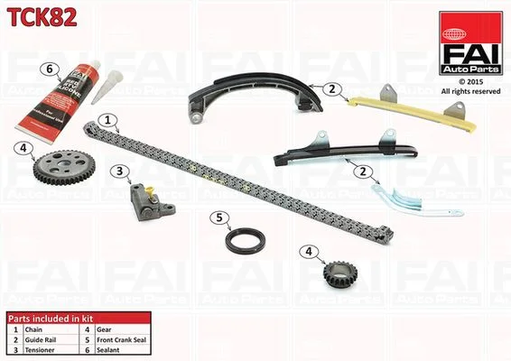 Kit de corrente de distribuição FAI AutoParts TCK82